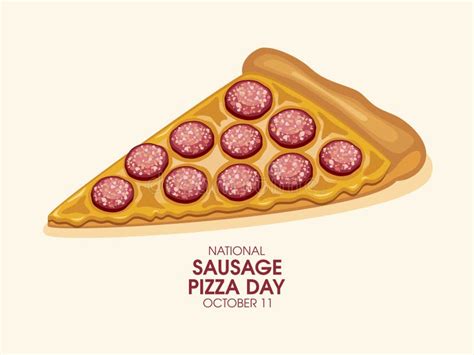 Sausage Pizza Vector
