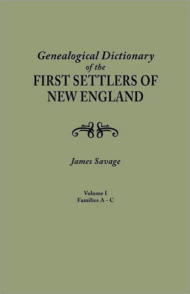 savage dictionary of new england