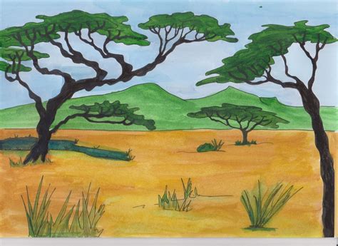 Savane, Peinture par Virginie Lepelletier Artmajeur