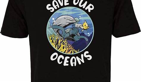Mens Save Our Oceans Tee Shirt - Tank Tops Flip Flops Merchandise