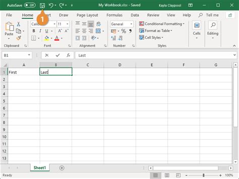 Save Excel