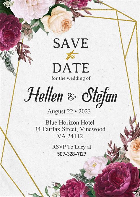 save the date email templates free