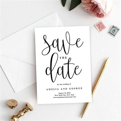 save the date wedding cards templates