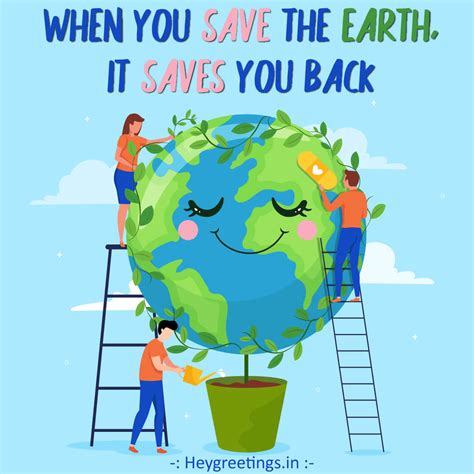 save the earth poster with slogan
