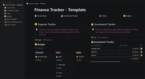 Savings Tracker Notion Template