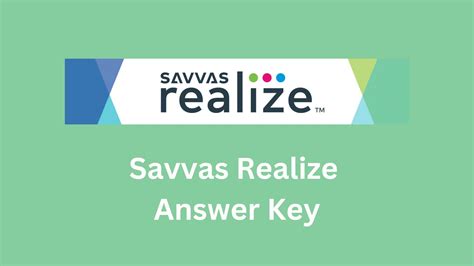 Savvas Realize Answers Key: Everything You Need To Know