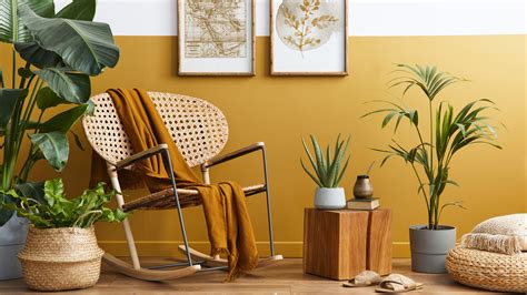 How To Add Yellow To Any Room In Your Home Dresser in living room