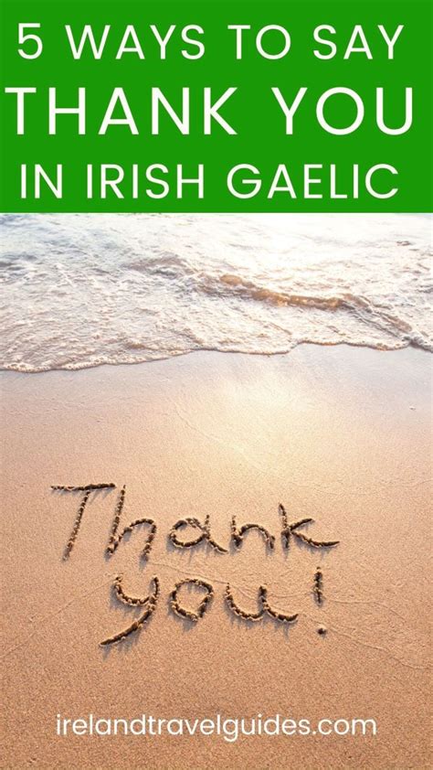 say thank you in irish