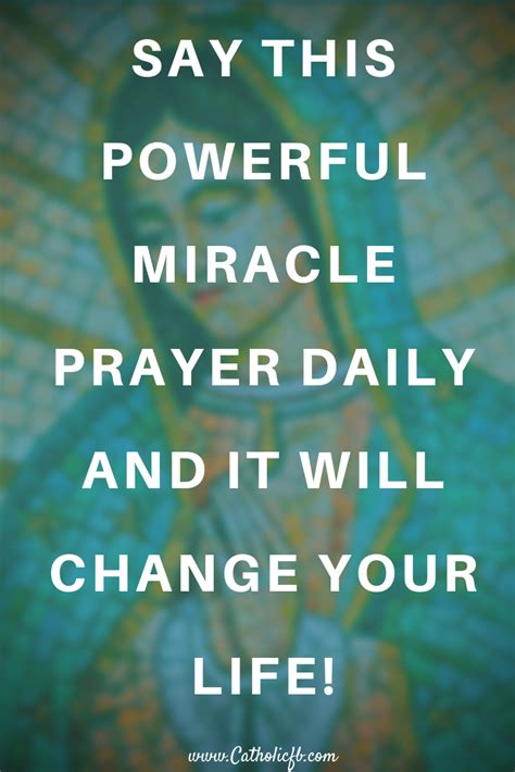 say this miracle prayer daily