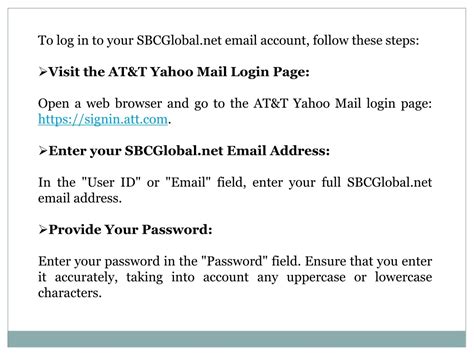 sbcglobal email login att imap