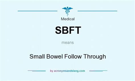 sbft medical acronym