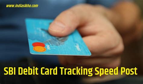 sbi debit card dispatch speed post tracking