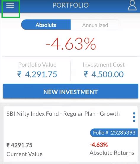 sbi mutual fund statement online india
