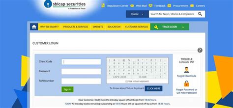 sbi securities login
