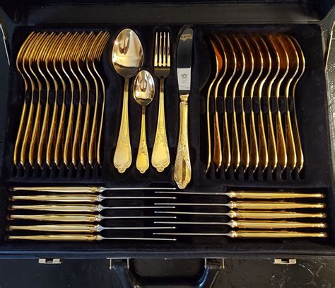 sbs bestecke solingen gold plated cutlery