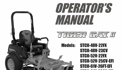 Scag Tiger Cat Manual