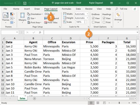 Scale In Excel Print