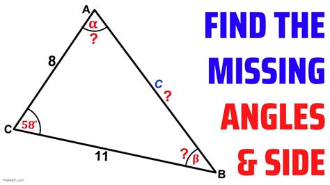 Scalene Triangle Find Angles