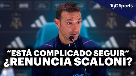 scaloni renuncia