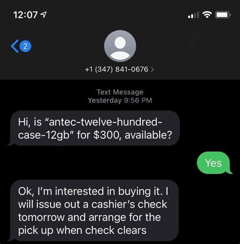 Scam on Craigslist