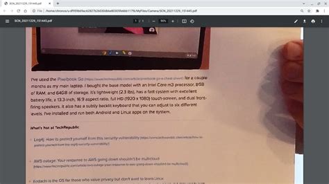 Scan Document With Chromebook Camera