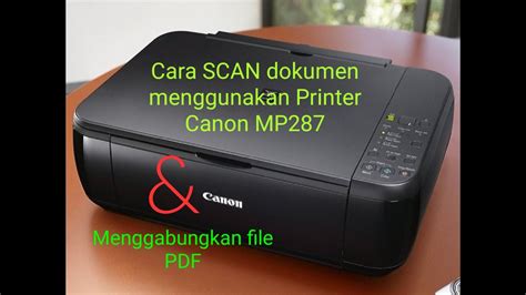 Mode Scan Canon Pixma MP287