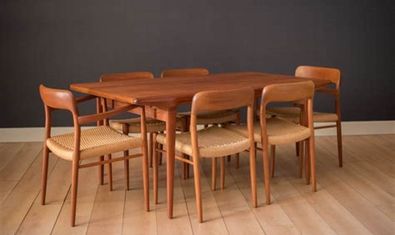 scandinavian furniture made from reclaimed teak wood