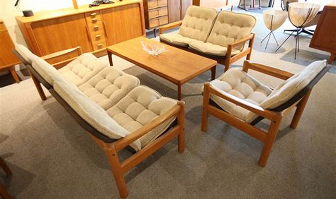 scandinavian teak living room furniture