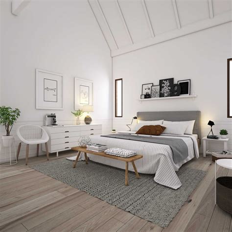 scandinavian style bedroom decor