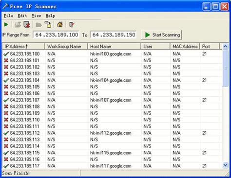 scanner on network