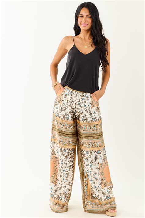 Scarf Print Pants