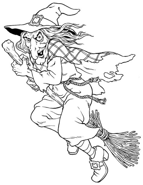Scary Witch Coloring Pages: A Spooky Way To Get Creative
