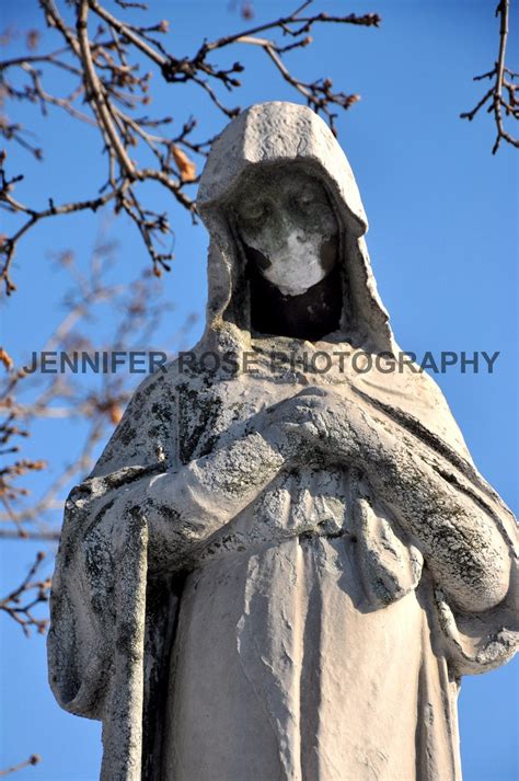 Scary Cemetery Statues