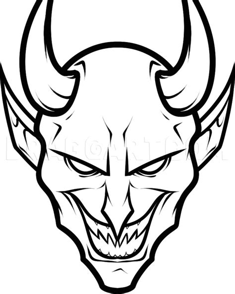 scary devil drawing