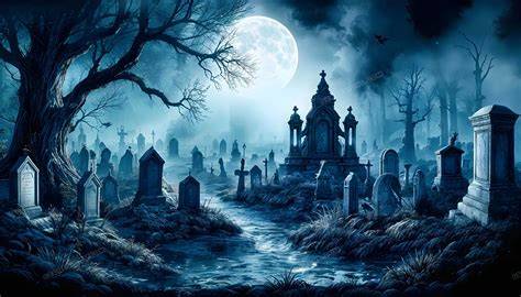 Spooky Graveyard Wallpaper WallpaperSafari