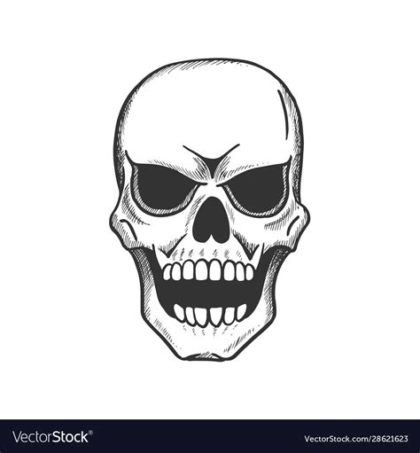 scary head drawing