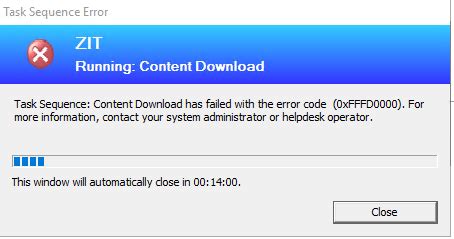 sccm package install failed exit code 4294770688
