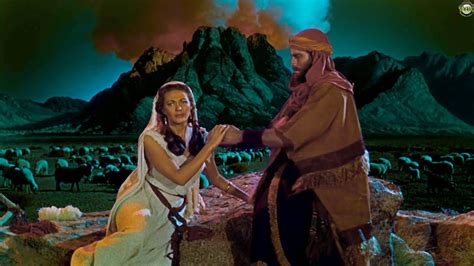 scenes from the ten commandments movie 1956