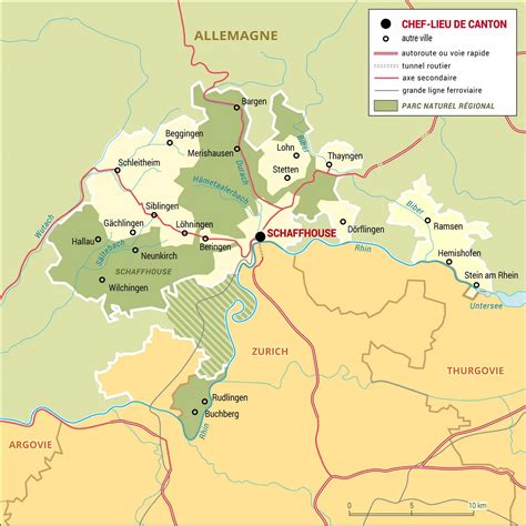 Quelles sont les communes du canton de Schaffhouse