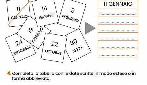 Il Calendario: Schede Didattiche per la Scuola Primaria | PianetaBambini.it