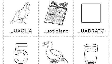 Schede didattiche di italiano: scopriamo la lettera Q - Fantavolando
