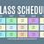 schedule for classes template definition word art for walls