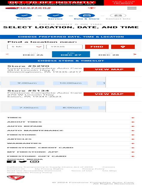 schedule firestone appointment