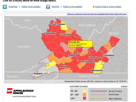 scheduled power outage west virginia