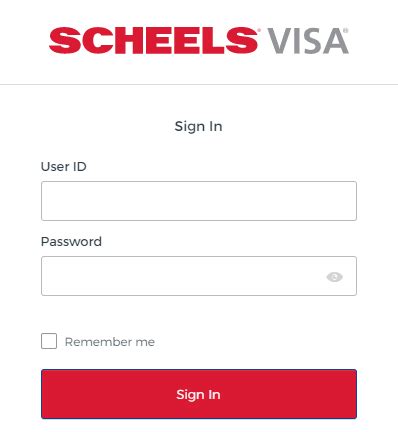 scheels card payment login