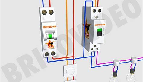 Schema Branchement Disjoncteur Bipolaire Problème électricité Installation Interrupteur Télérupteur