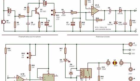 Schema Electronique Detecteur De Niveau Deau Module Capteur Et Contrôleur D'eau 12VDC