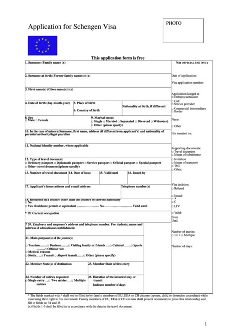 schengen visa application form uk