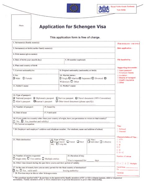 schengen visa application from india