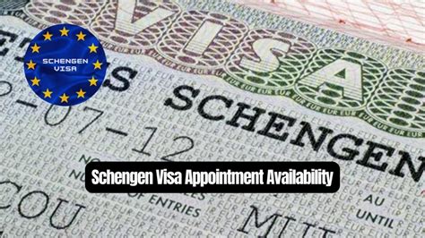 schengen visa available appointment